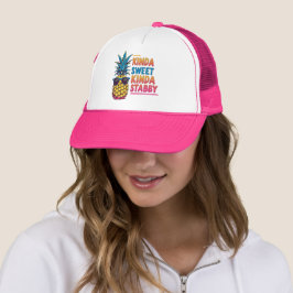 Kinda Sweet Kinda Stabby Pineapple Truckerkeps