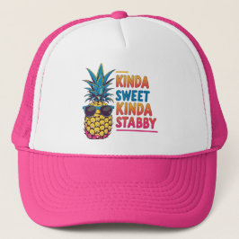 Kinda Sweet Kinda Stabby Pineapple Truckerkeps