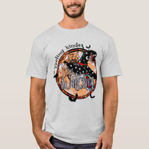 Kinda Witchy - Halloween Witch Hat and Bro T Shirt