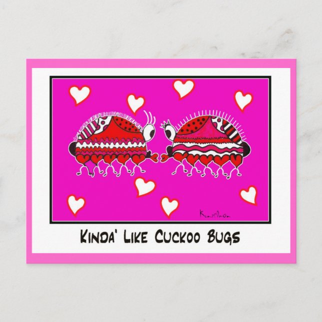KINDA'LIKE CUCKOO BUGcollable trade Vykort (Framsida)