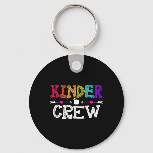 Kinder Crew Ck To School Kindergarten Teacher Stud Nyckelring (Framsida)
