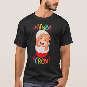 Kinder Crew Cute Dino-skjorta för Kindergarten Tea T Shirt