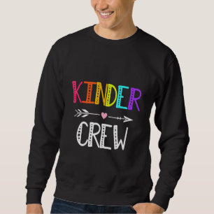 Kinder Crew-förskolelärare första Scho-dagen Lång Ärmad Tröja