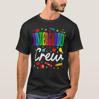 Kinder Crew Förskollärare Elev Barn Bak T Shirt