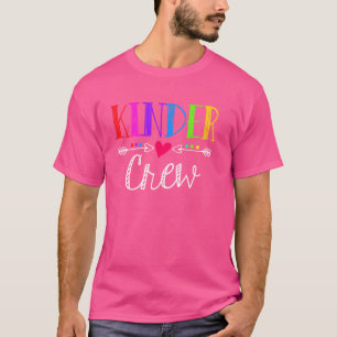 Kinder Crew Funny Kindergarten Lärare 1:a dagen T Shirt