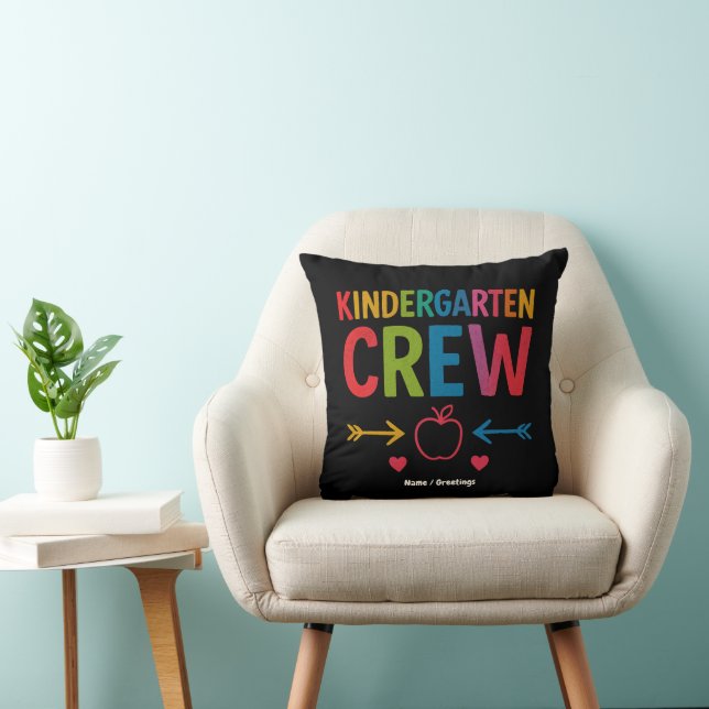 Kinder Crew Funny Kindergarten Roligt Back to scho Kudde (Stol)