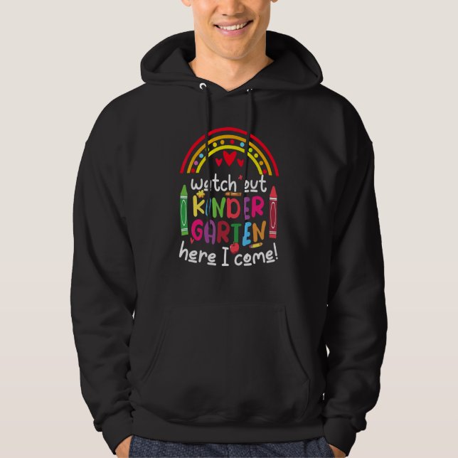 Kinder Crew Kindergarten Lärare 1:a skoldagen Hoodie (Framsida)