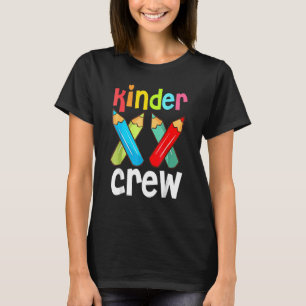 Kinder Crew Kindergarten Lärare 1:a skoldagen T Shirt