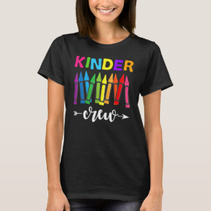 Kinder Crew Kindergarten Lärare 1:a skoldagen T Shirt