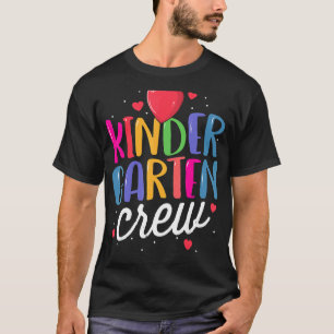 Kinder Crew Kindergarten Lärare 1:a skoldagen T Shirt