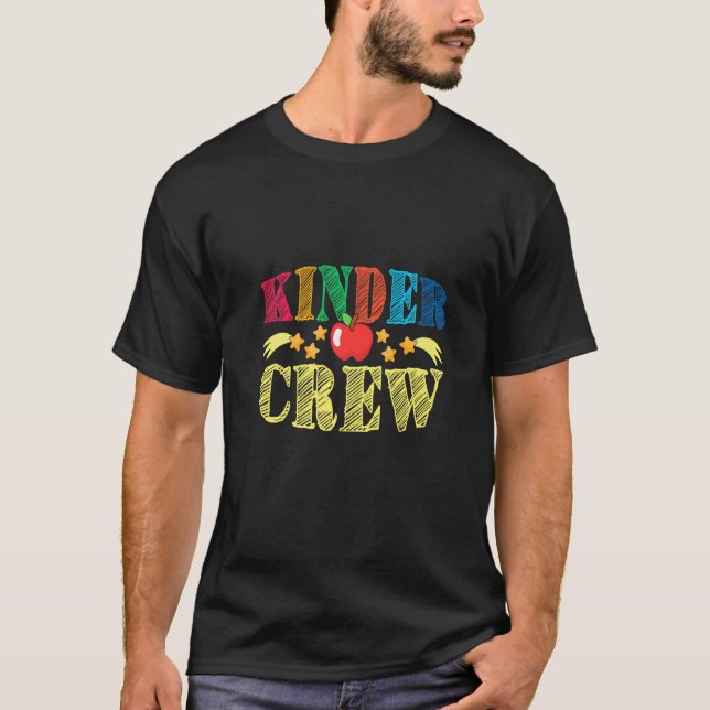 Kinder Crew Kindergarten Lärare 1:a skoldagen T Shirt (Framsida)