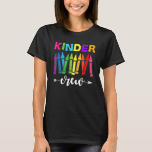 Kinder Crew Kindergarten Lärare 1:a skoldagen T Shirt