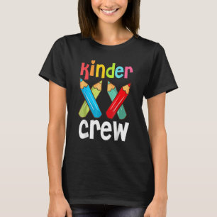 Kinder Crew Kindergarten Lärare 1:a skoldagen T Shirt