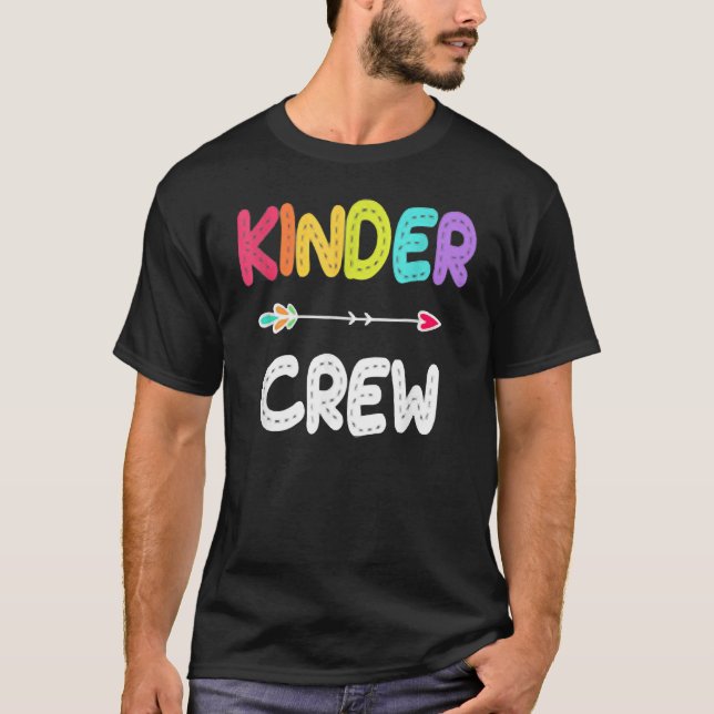 Kinder Crew Kindergarten Lärare 1:a skoldagen T Shirt (Framsida)