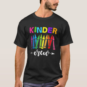 Kinder Crew Kindergarten Lärare 1:a skoldagen T Shirt
