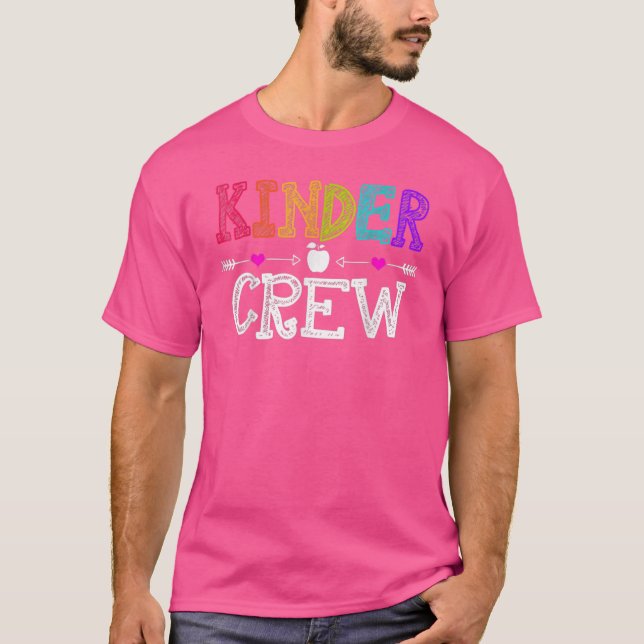 Kinder Crew Kindergarten Lärare 1:a skoldagen T Shirt (Framsida)