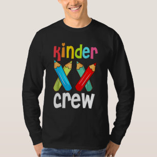Kinder Crew Kindergarten Lärare 1:a skoldagen T Shirt