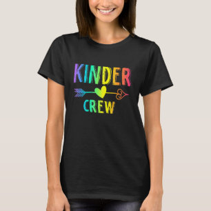 Kinder Crew KIndergarten Level Teacher Back T Shirt