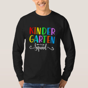 Kinder Crew Kindergarten Squad Teacher 1:a dagen T Shirt