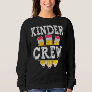Kinder Crew Roligt Kindergarten Squad Teacher 1:a T Shirt