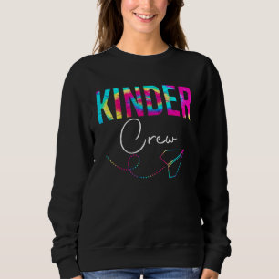 Kinder Crew Tie Dye Uppkattningsdag Hej Tillbaka T Shirt