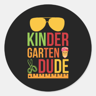 Kinder Garten Boy Runt Klistermärke