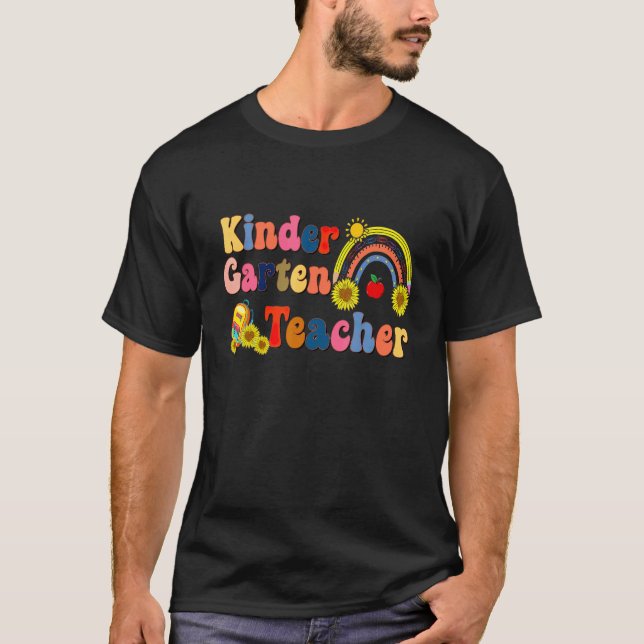 Kinder Garten Solros Teacher Kinder Garten Squa T Shirt (Framsida)