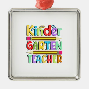 Kinder Garten Teacher Julgransprydnad Metall