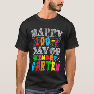 Kinder Garten Teacher Student lycklig 100-talet T Shirt