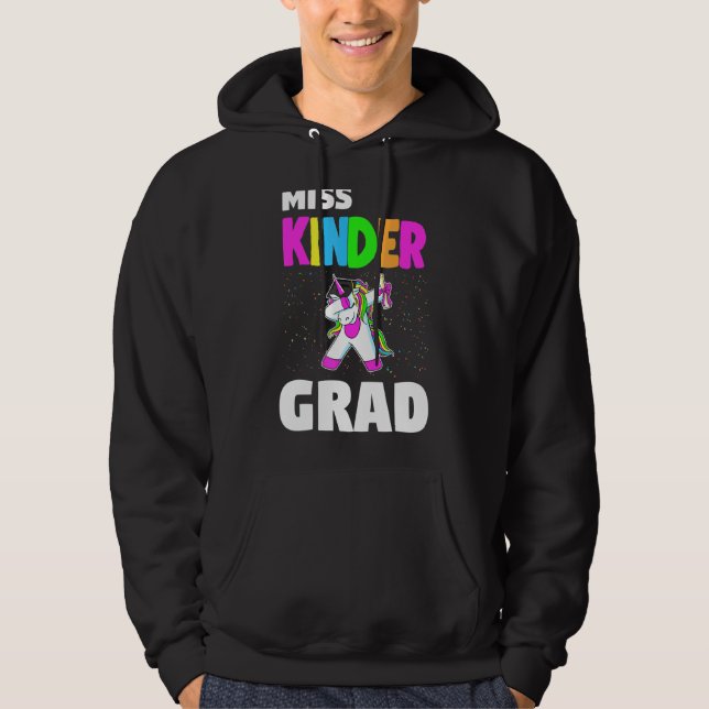 Kinder Grad Kindergarten Studenten Unicorn Hoodie (Framsida)