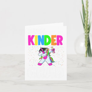 Kinder Grad Kindergarten Studenten Unicorn Kort