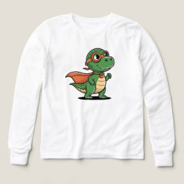 🦖🦸♂️ Kinder Pullover – Lustiger Dino mit Cape T Shirt