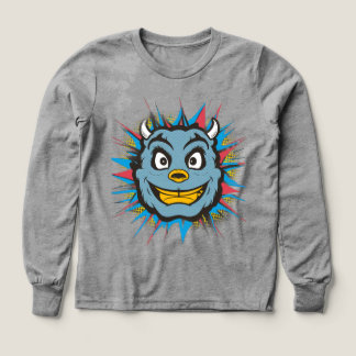 👹 Kinder Pullover – Lustiges Monster Gesicht T Shirt