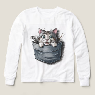 😺 Kinder Pullover – Süße Katze T Shirt