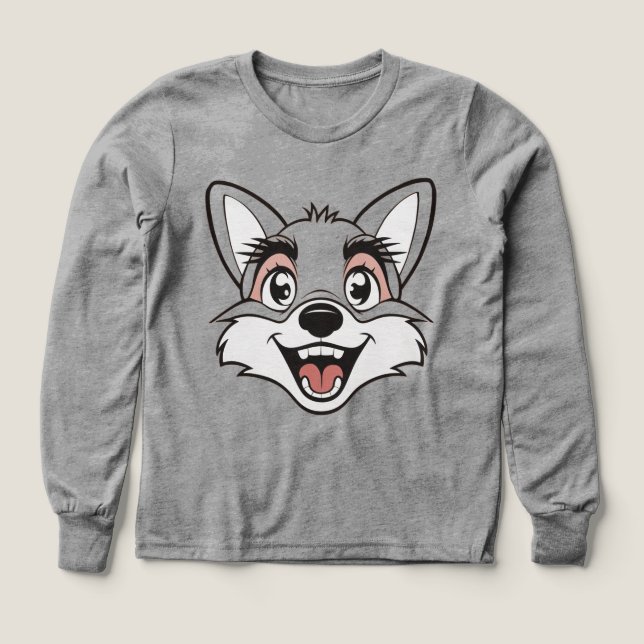 🦊 Kinder Pullover – Süßer Fuchs  T Shirt (Design framsida)