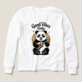 🐼🎸 Kinder Pullover – Süßer Panda mit Gitarre T Shirt