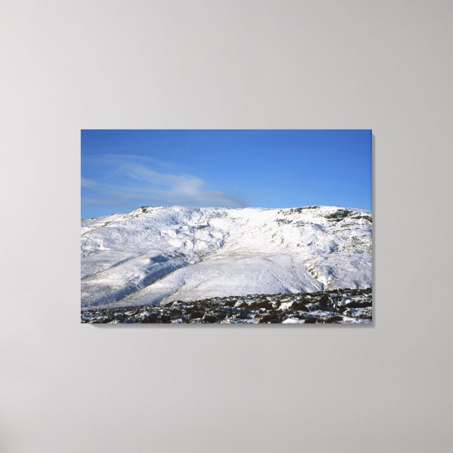 Kinder Scout Winter-Helgdag Canvastryck (Framsida)