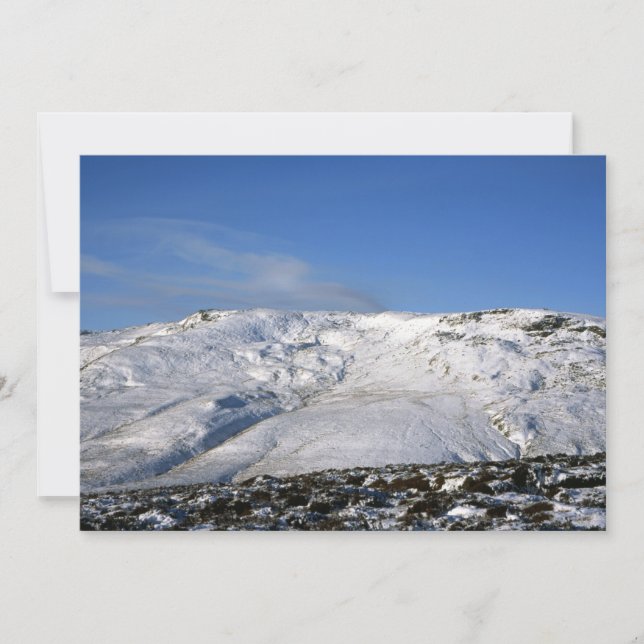 Kinder Scout Winter-Helgdag Julkort (Framsida)