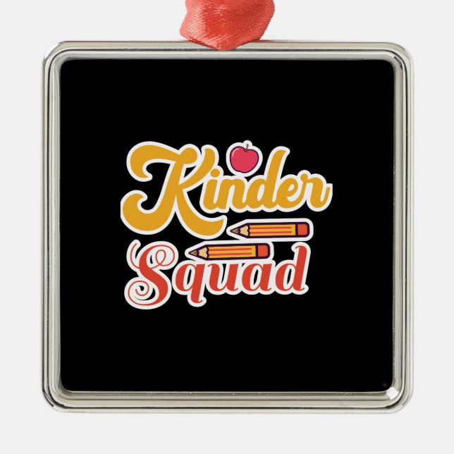 Kinder Squad Julgransprydnad Metall (Framsidan)
