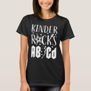 Kinder Sten ABCD första dagen i Kindergarten Schoo T Shirt