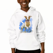 Kinder Sweatshirt mit springendem Hund 