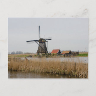 Kinderdijk Kvarn Holland Vykort