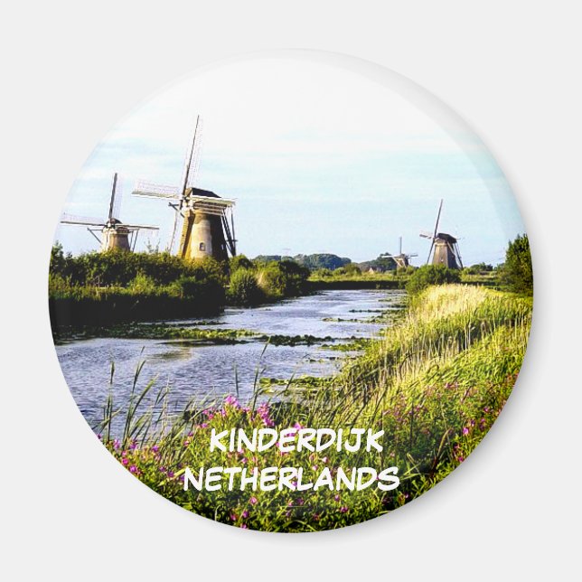 KINDERDIJK NEDERLÄNDERNA MAGNET (Framsidan)