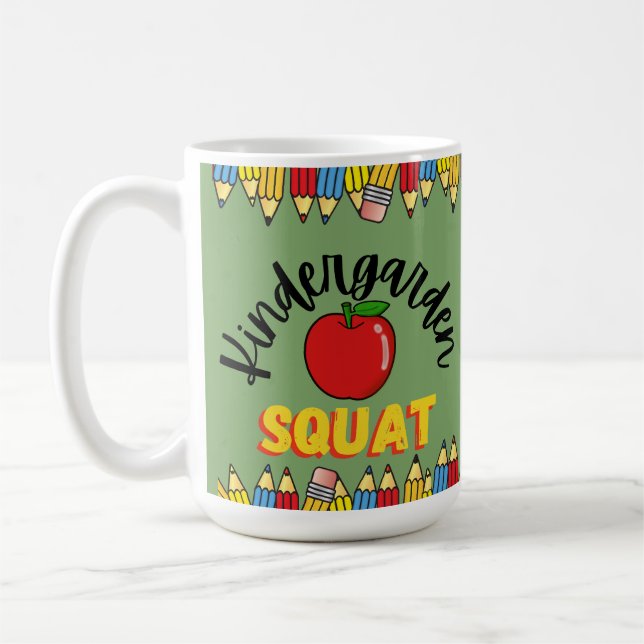 KINDERGARDEN SQUAT TEACHER KAFFEMUGG (Vänster)