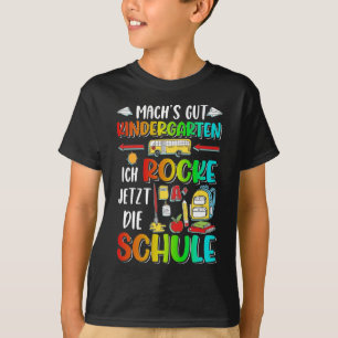 Kindergarten Abschlied Junge Mädchen Schule Schulk T Shirt