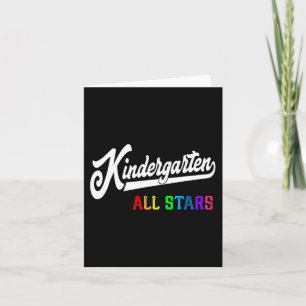 Kindergarten All Stars Lärarteam Back to school Kort