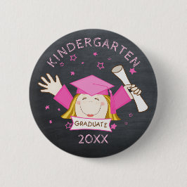 Kindergarten Anpassningsbar Girl Student Knapp