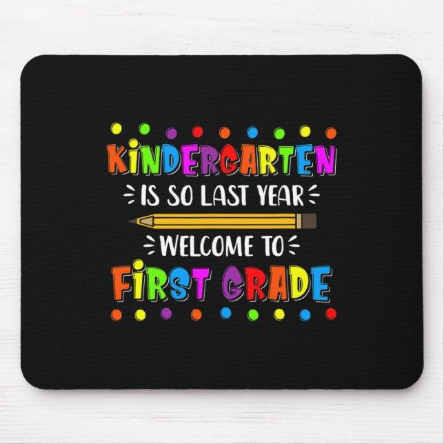 Kindergarten är det förra året Back to school Musmatta (Framsidan)