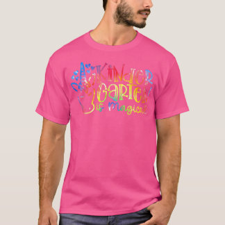 Kindergarten är Magic Unicorn Team Tie Dye T Shirt