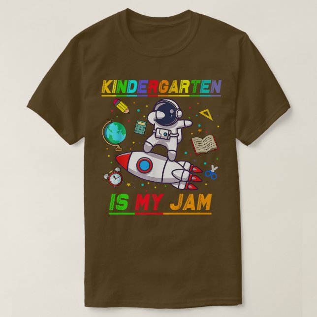 Kindergarten är min Sylt-astronaut Back to school  T Shirt (Design framsida)